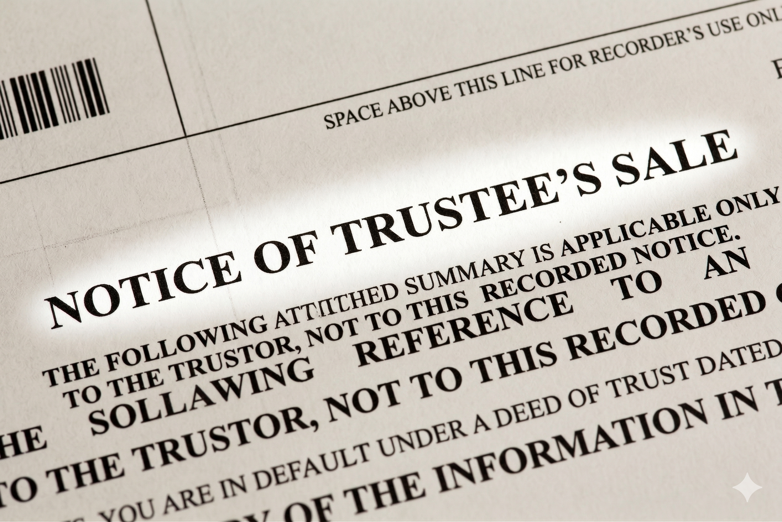 Notice Of Trustee Sale